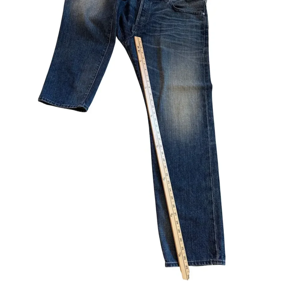Diesel Buster Jeans Mens 38x32 Blue Slim Tapered Button Fly 100% Cotton USA Made
